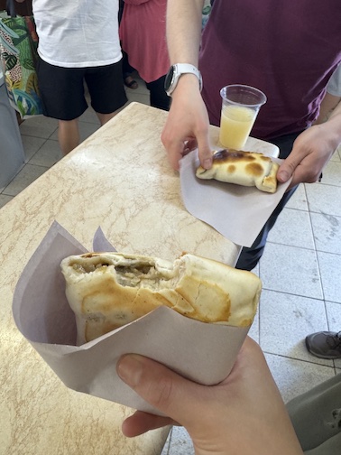 Empanadas at Emporio Zunino