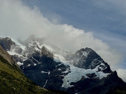W Trek, entering Frances Valley, glaciers